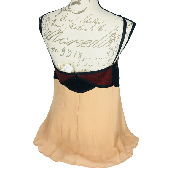 NWT Etro Milano Italy Womens Vintage 100% Silk Camisole Top Size 10 USA Italy 44 - Picture 5 of 15
